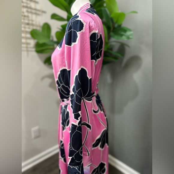 New Stars Above Silk Floral Printed Robe M/L and Chemise Gown M Bundle - Picture 4 of 11